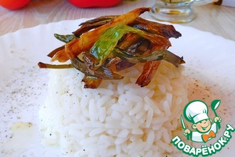 Рис с хрустящим зеленым луком