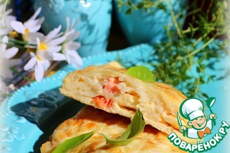 Омурайсу с рыбой и рисом