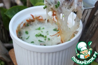 Грибной жульен с рисом