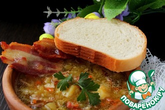 Суп чечевично-гороховый