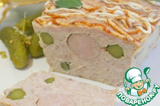 Мясной хлеб "В горошек"