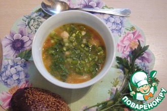 Суп овощной с фрикадельками