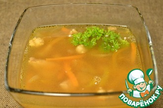 Мясной суп из соевых бобов