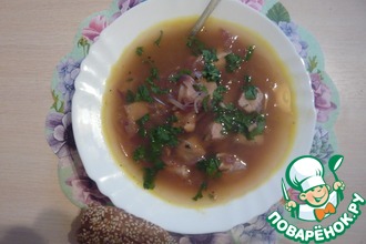Суп рыбный с испанской ноткой