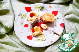 Творожно-сливочный крем с тропическими фруктами
