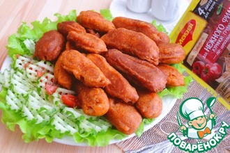 Пряные куриные палочки в кукурузном кляре
