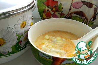 Овощной суп с молоком