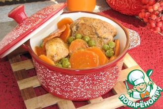 Курица в морковном соке