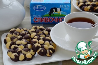 Шоколадно-цитрусовое печенье