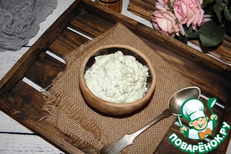 Соус-намазка с творогом и брынзой