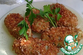 Картофельные котлеты с сыром и зеленью