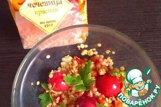 Салат "Весеннее солнце" с чечевицей