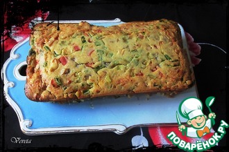 Кукурузный пирог с копченой курицей