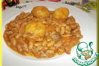 Фасоль с грибами