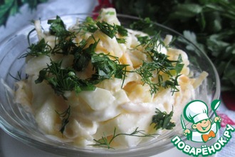 Салат из брюквы с яблоками