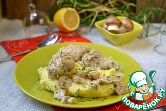 Мясные рулетики с творожной начинкой