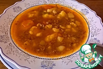 Зимний суп с ньокки-галушками
