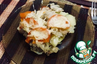 Свинина с овощами в духовке