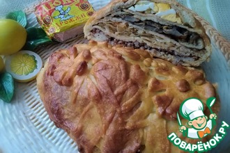 Кулебяка с квашеной капустой