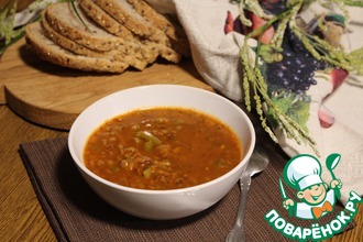 Харчо вегетарианский с грибами