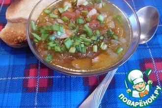 Пряный суп с лапшой