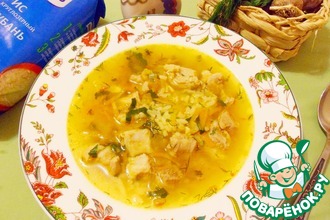 Густой суп с рисом и грудинкой