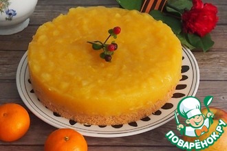 Ореховый яблочно-апельсиновый торт