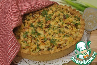 Пирог с курицей и картофелем