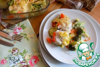 Куриные тефтели с овощами ассорти