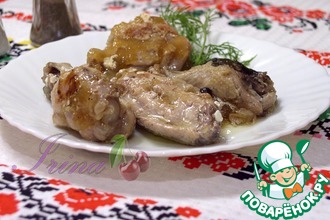 Куриные крылья в сметане