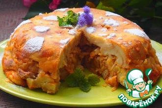 Жемловка с яблоками и бананом