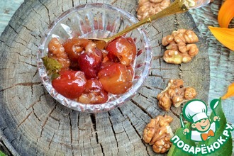 Варенье из черешни с грецким орехом