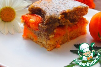 Абрикосовый пирог с маком и яичным ликером