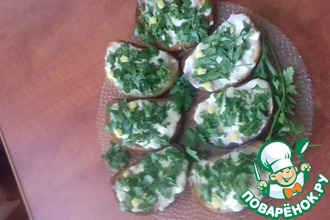 Сливочно-лимонные гренки к борщу