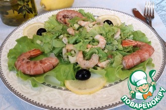 Салат с креветками «Простой»