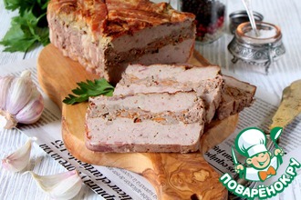 Террин из индейки с куриными сердечками