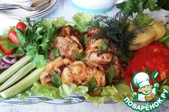 Куриная печень в сметанно-чесночном кляре