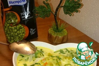 Молочный суп с горохом