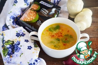 Гороховый суп с сыром