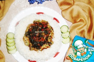 Рис отварной с овощами
