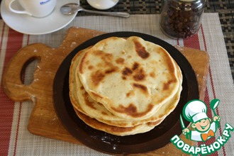 Быстрые творожные лепёшки