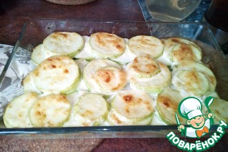 Кабачки запеченые под сыром
