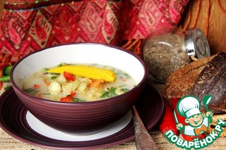 Кукурузный суп с кокосовым молоком