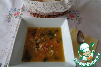 Бобовый суп с репой