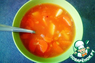 Индийский суп из красной чечевицы