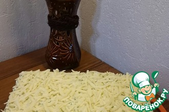 Торт из вафельных коржей с тунцом