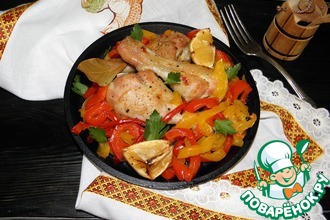 Куриные голени с перцем