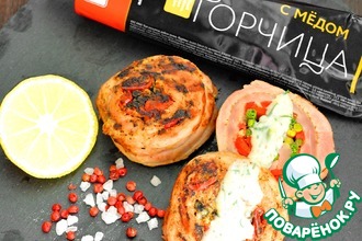 Рулеты-гриль из телятины с овощами