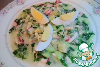Легкая окрошка для жаркого дня