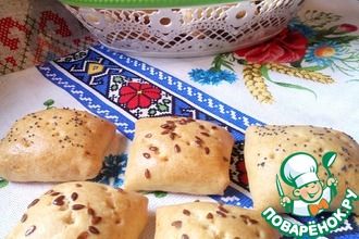 Песочные пирожки с мясом в духовке